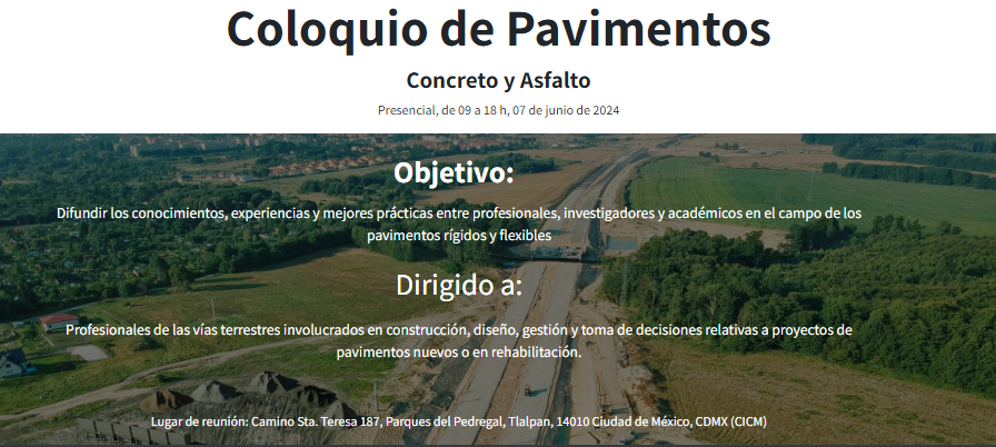 Acceso General Coloquio de Pavimentos 7 de junio 2024