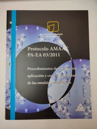 Protocolo AMAAC PA-EA 03/2011